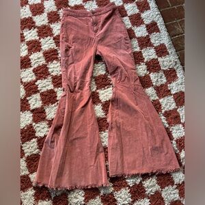 Free People Pink Flare Pants